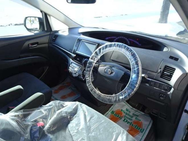 エスティマ2.4 アエラス 4WD　本州仕入 保証付1年 Wパワスラ 寒冷地 ナビ 2400