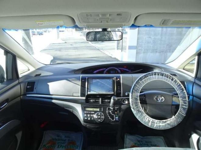 エスティマ2.4 アエラス 4WD　本州仕入 保証付1年 Wパワスラ 寒冷地 ナビ 2400