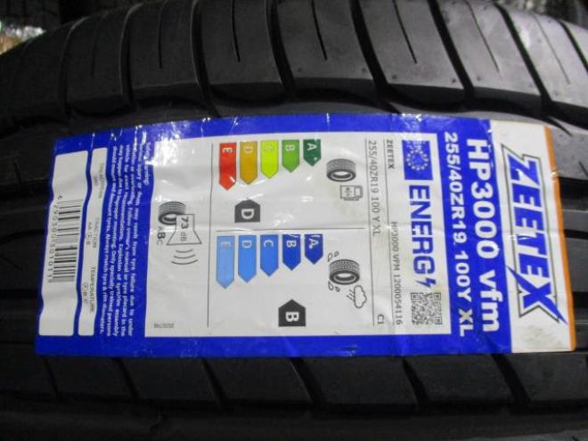ZEETEX　HP3000　255/40R19　新品　