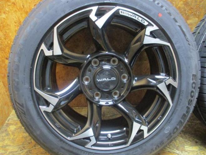 WALD Vorsalino ボルサリノ　17×8J（+20）6H-139.7/　215/60R17(ミネルバ　 ECOSPEED2 SUV）新品展示品セット　ハイエース　オーバーフェンダー