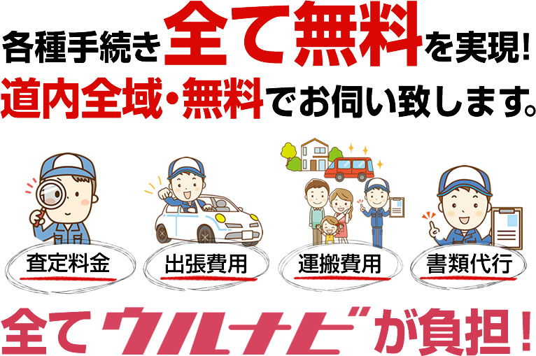 各種手続き全て無料を実現！